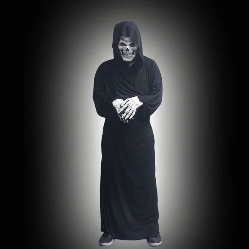 Beduvely Black Skull Robe