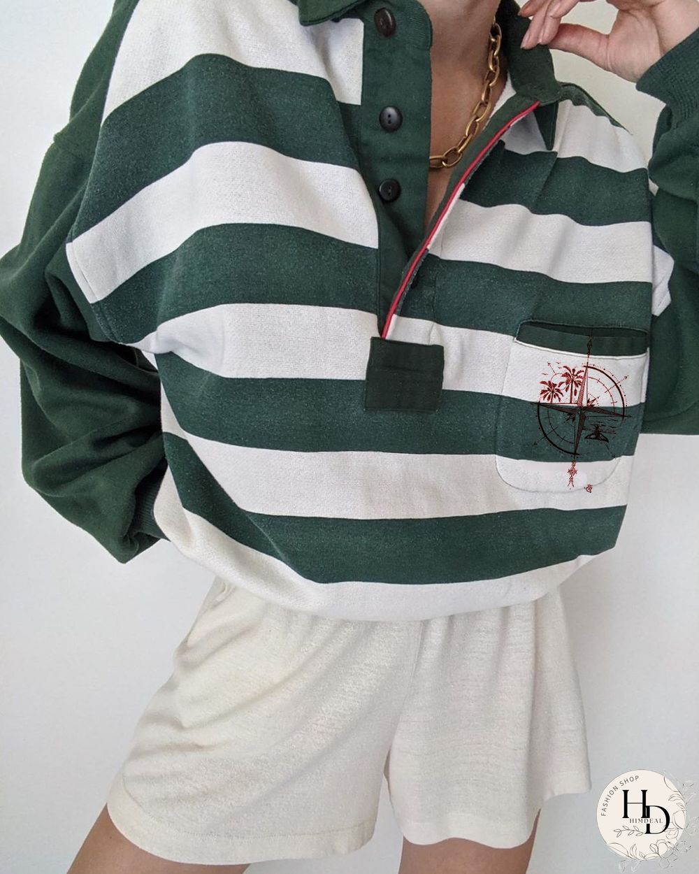 Womens Casual Polo Neck Sweatshirts Wq42