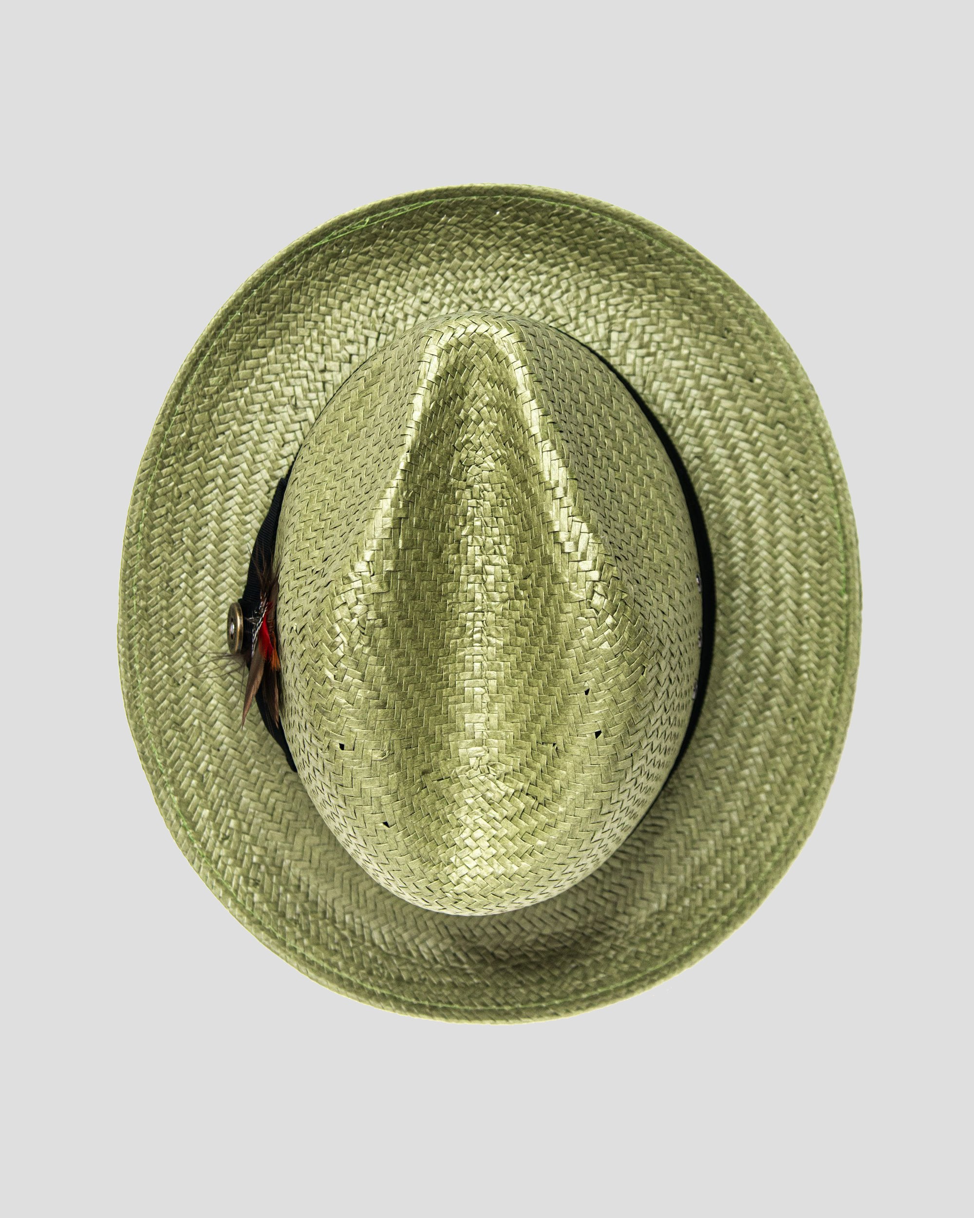 【Clearance sale】Miller Ranch Straw Trilby Fedora - Avocado[Fast shipping and box packing]