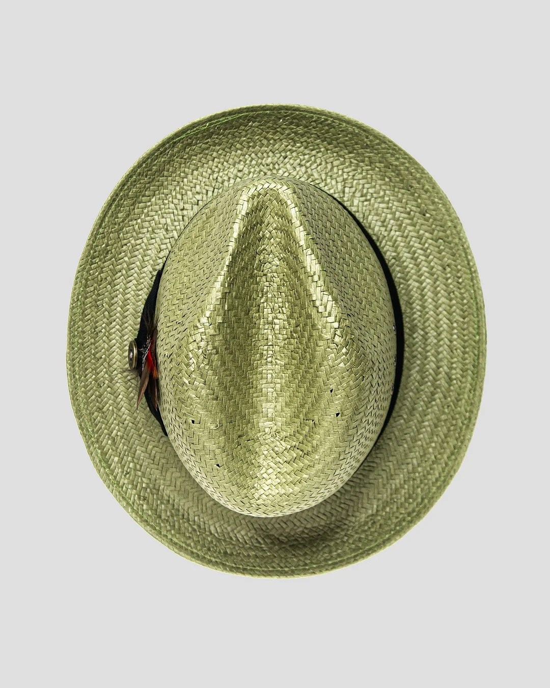 【Clearance sale】Miller Ranch Straw Trilby Fedora - Avocado[Fast shipping and box packing]
