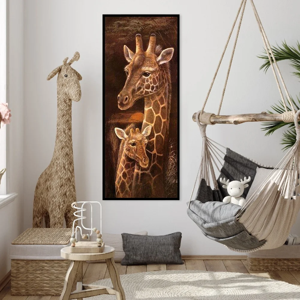 11CT Stamped Cross Stitch - Giraffe(30*75cm)