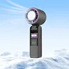 Foldable Handheld Cooling Fan 100 Wind Speeds Handheld Portable Turbo Fan 4000mAh Battery W/ Digital Display for Beach Vacation Cooking Office Travel Camping