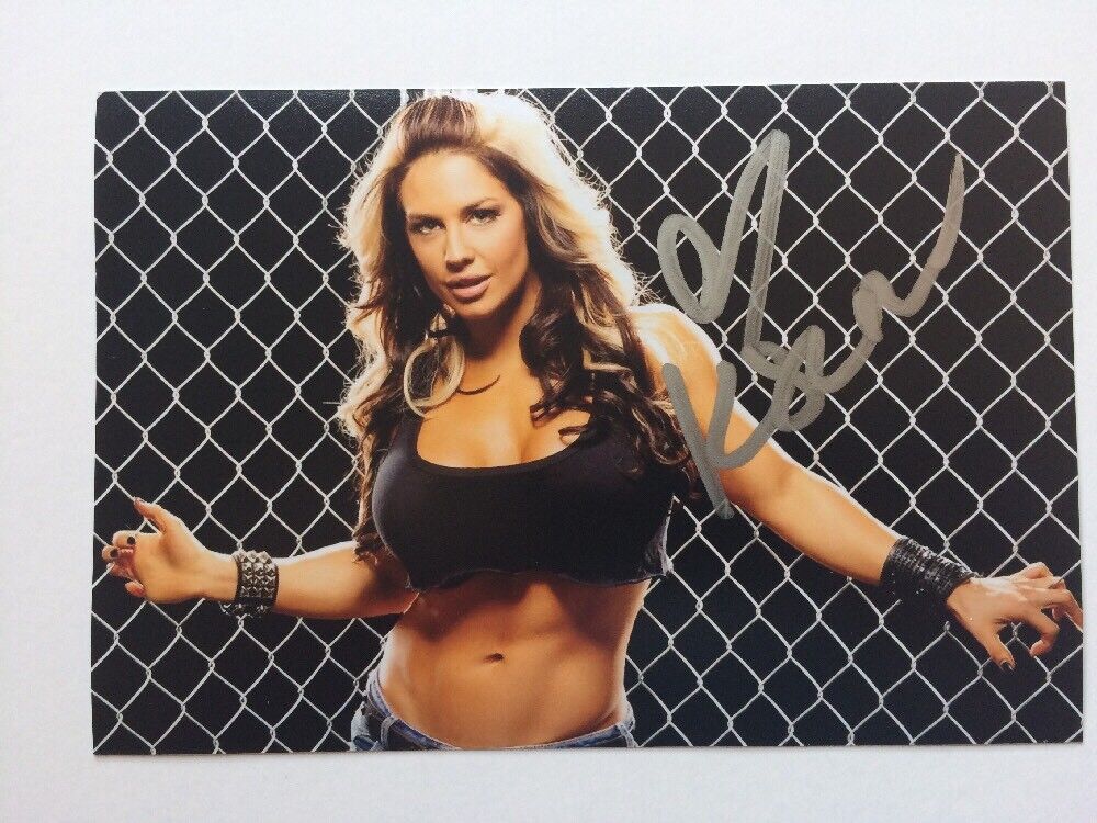 Celeste Bonin Kaityln Autographed Photo Poster painting WWE Diva NXT signed VERY SEXY