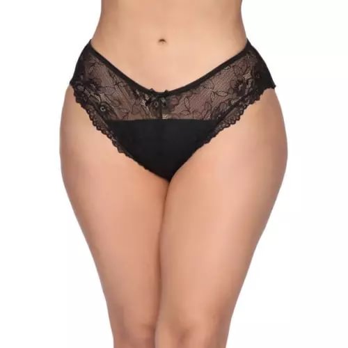 pornhint Pornhint Women Sexy Lingerie Plus Size Lace Thong G-string Panties Underwear Crotchles US New