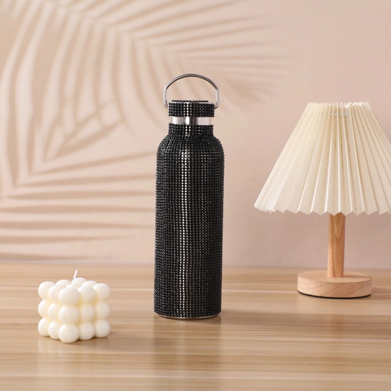 Casual Solid Color Stainless Steel Water Bottles 1 Piece