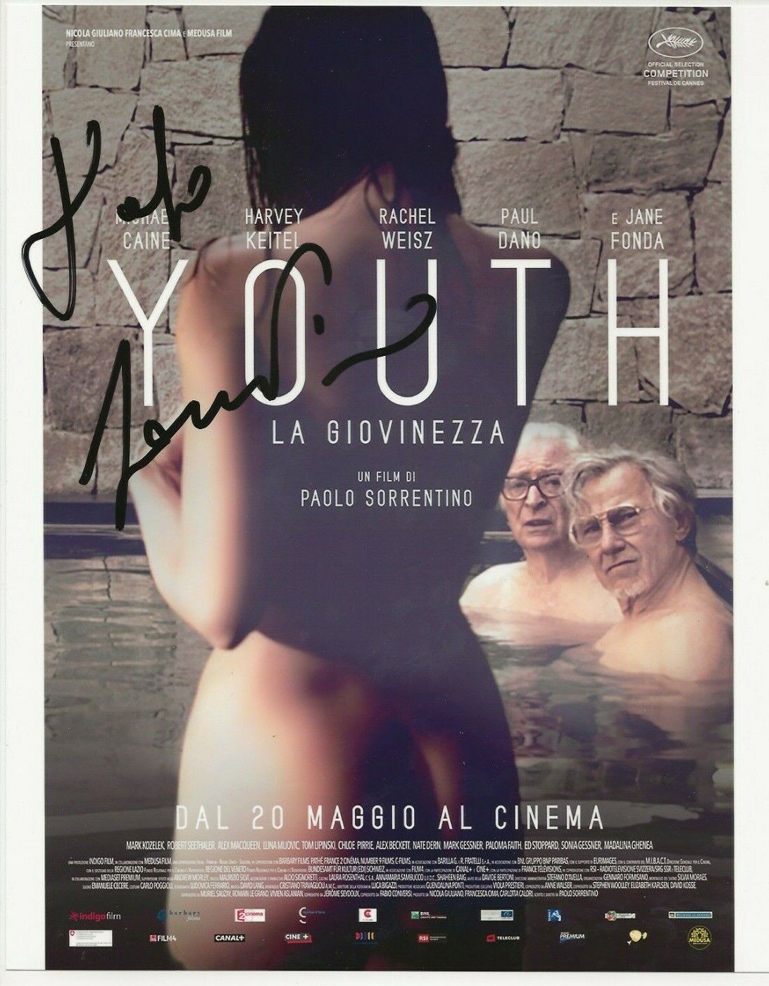 Paolo Sorrentino director REAL hand SIGNED Youth Movie Promo Photo Poster painting #1 COA