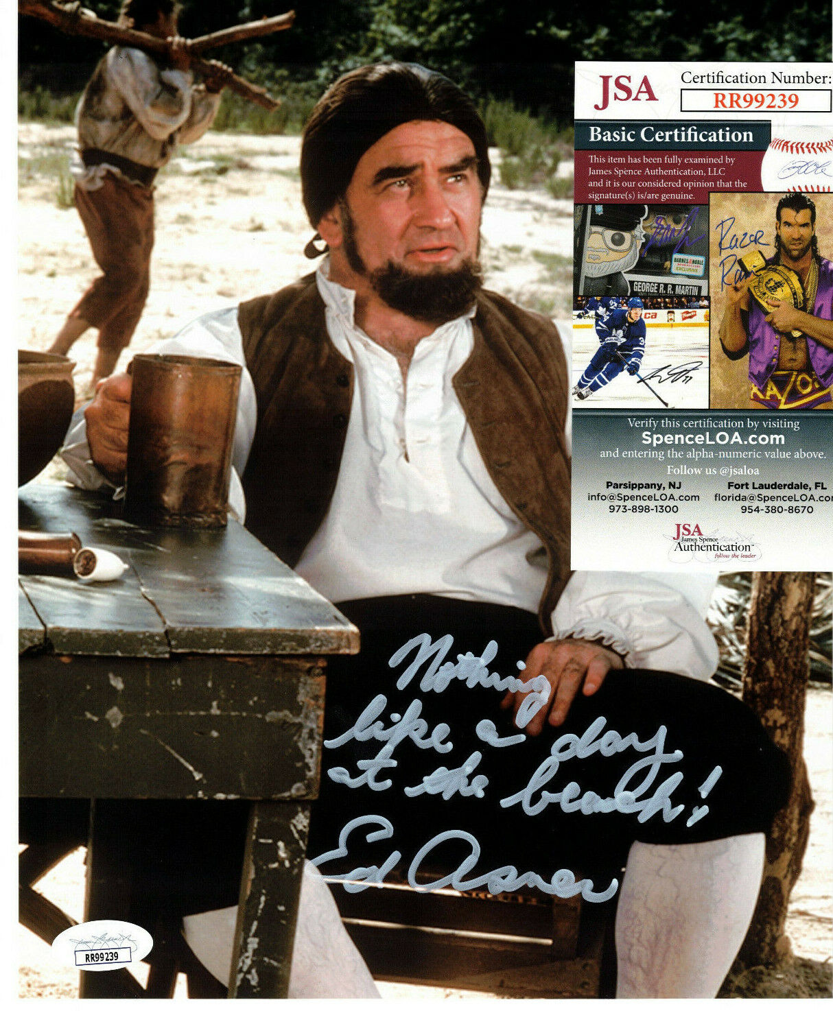 Ed Asner Authentic Signed 8x10 Photo Poster painting Autograph, Roots, Captain Davies, JSA COA