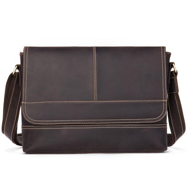 Classic Fashion Vintage Messenger Bag With Large Capacity For Men