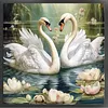 Swan-14CT Stamped Cross Stitch 40*40cm tapestrymarket