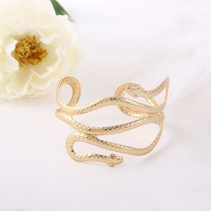 Fashion Statement Metal Exaggerated Snake Bracelet