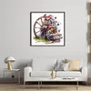 Flowers Wheels-11CT Stamped Cross Stitch 40*40cm tapestrymarket
