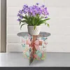Croix acrylique porte-plante support double face - 5d bricolage d&eacute;coration artisanale