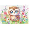 (42.5*29.5cm)Animal Diamond Painting Placemat Heat Resistant Diamond Art Table Mat (Owl)