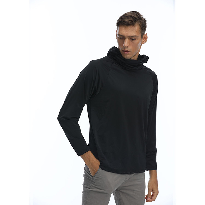 Dragonpinasmu swag outfits men Men's Professional Fishing Hoodie With Mask Anti-UV Sun Protection Long Sleeve Shirt Breathable Quick Dry Lightweight Jersey