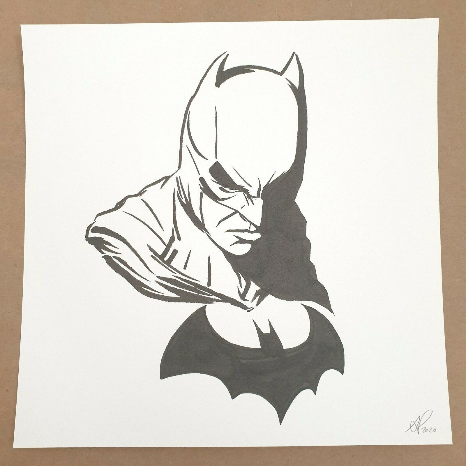 ANTHONY PETRIE - BATMAN OG Original 1/1 Ink Drawing DC Comics