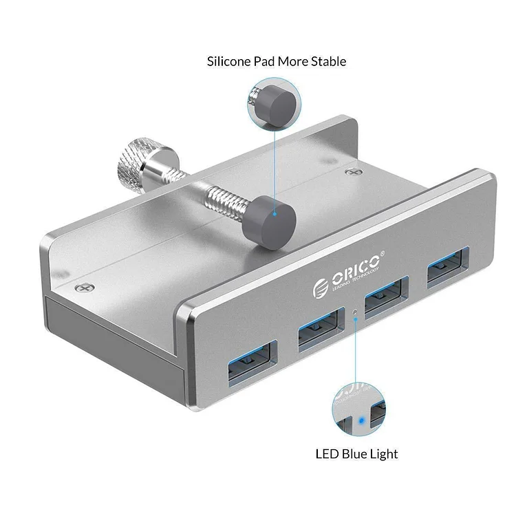 Mountable Desk Side USB 3.0 Adapter Hub 👩🏻‍💻 👨🏻‍💻 | 168DEAL