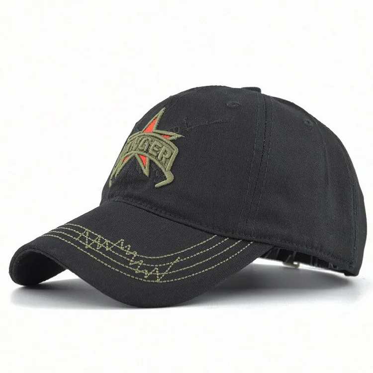 Cross-Border Camouflage Baseball Cap Fan Sun Hat Stereo Embroidered Peaked Cap Outdoor Field Training Camouflage Hat