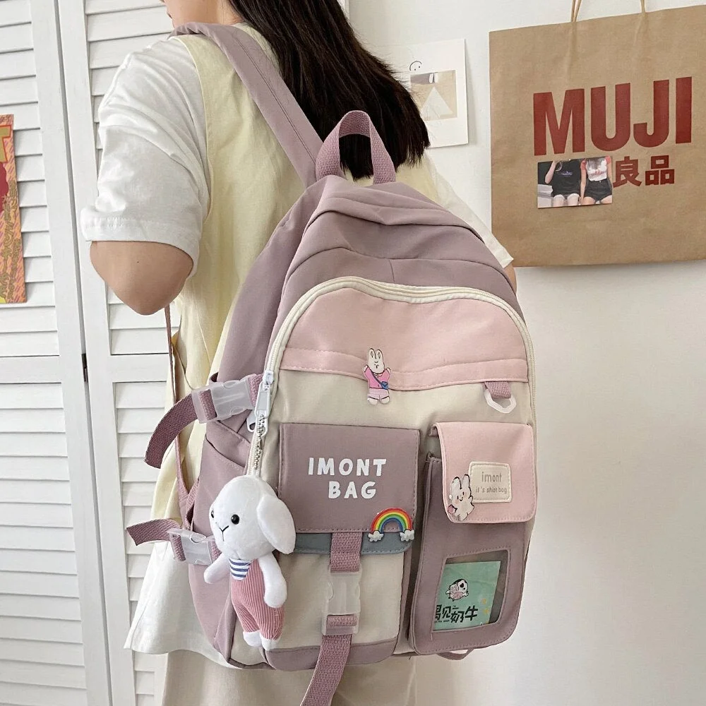 Kawaii Book Clear Female Backpack Girl Harajuku Fashion Bag Lady ...