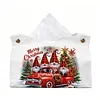 Large Size DIY Gnome Christmas Truck Diamond Painting Tissue Box