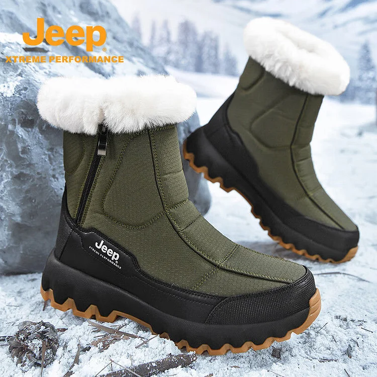 JEEP winter waterproof plus velvet cold-proof snow boots