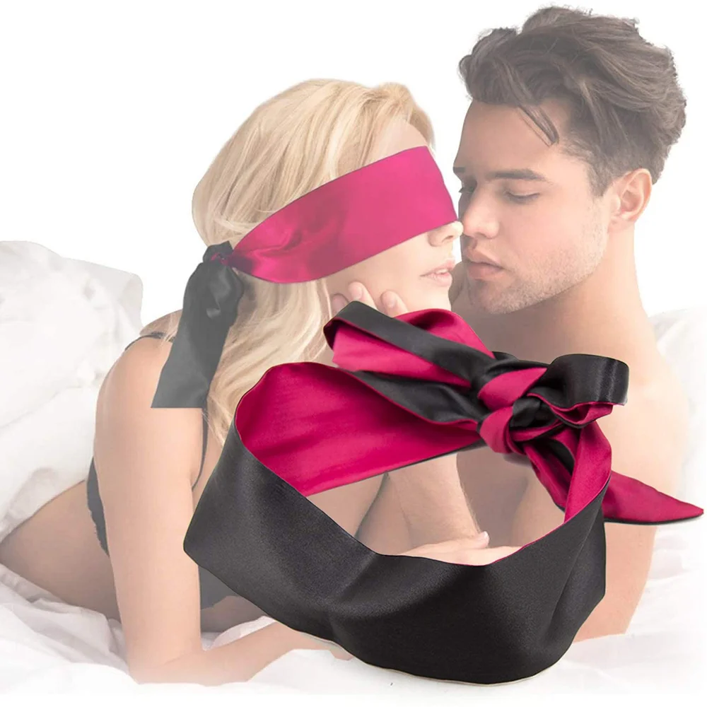 Double Sided Satin Blindfold Rosetoy Official