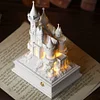 Medieval castle plaster touch aromatherapy lamp bedroom bedside atmosphere diffuser night light ornaments