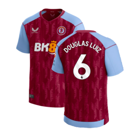 Maillot Aston Villa Douglas Luiz 6 Domicile 2023/2024