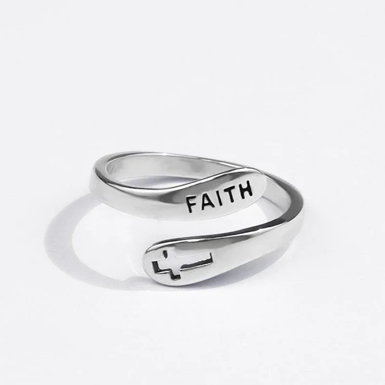 Always Have Faith Cross Ring