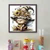 Bee Gnome-11CT Stamped Cross Stitch 40*40cm/15.75*15.75in