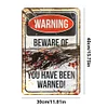 Warning - Vintage Metal Signs(12*16Inch) - Warning