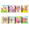 8pcs Diamond Painting Festival Special-shaped Drill Greeting Card Kits