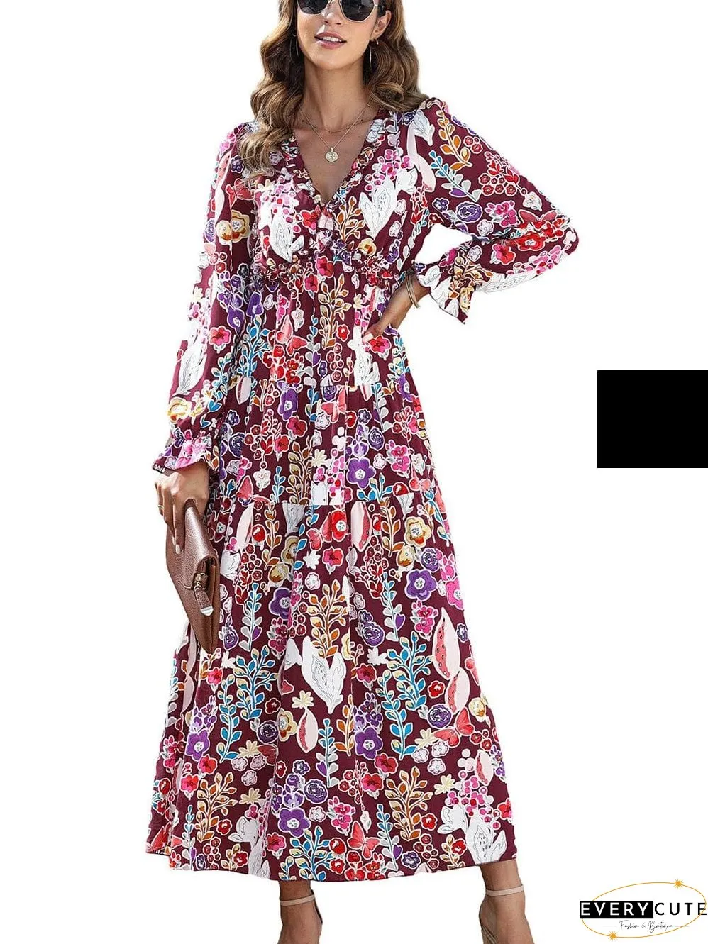 Plus Size Floral Dress