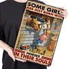Some Girls Are Just Born With Horses In Their Souls - Vintage Metal Signs - 20*30cm/30*40cm - Western