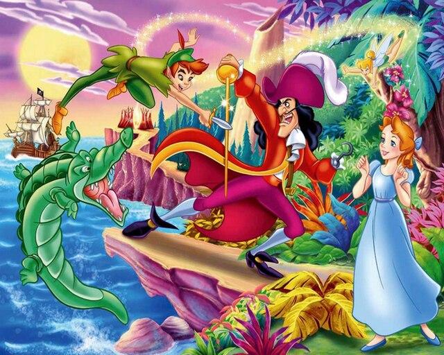 

Peter Pan And Fee Clochette – Paint By Numbers - 40*50CM, 501 Original