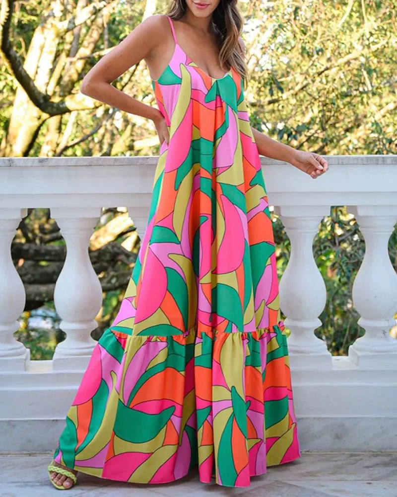 Deep V Backless Pencil Tank Dress