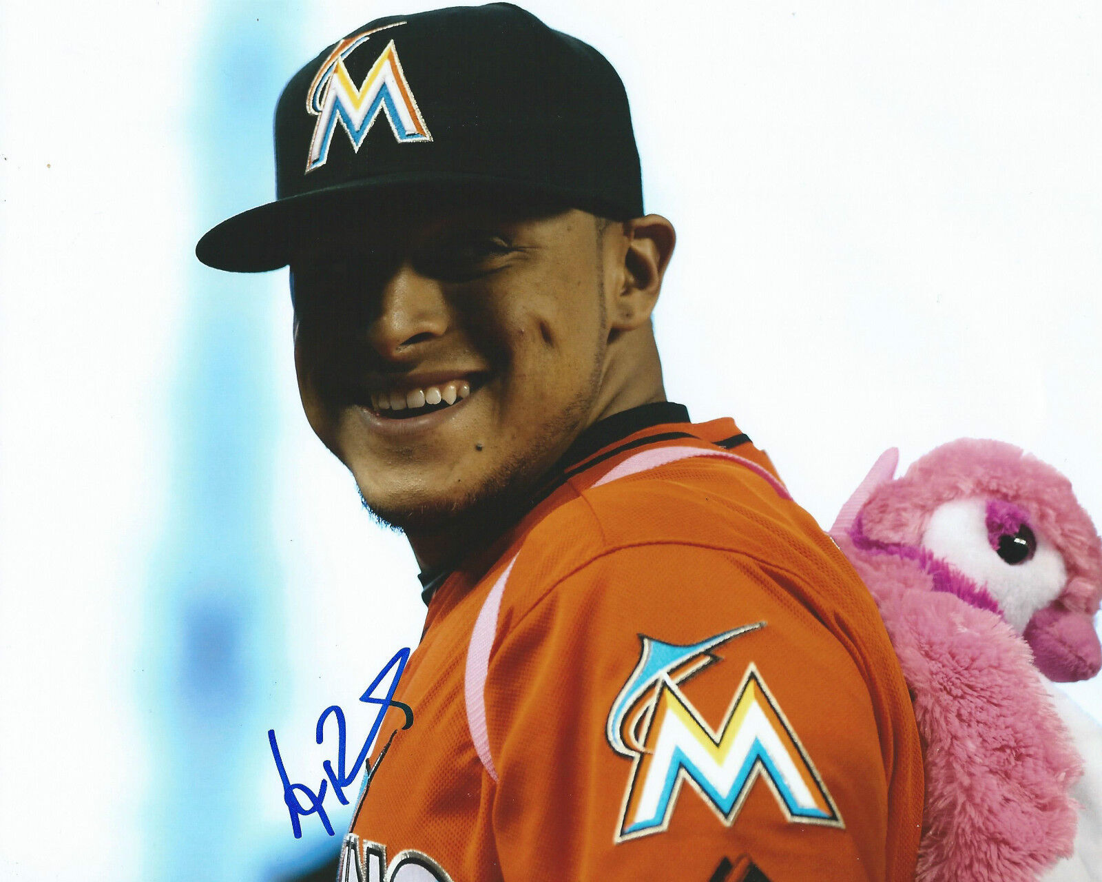 **GFA Miami Marlins *A.J. RAMOS* Signed 8x10 Photo Poster painting A2 COA**