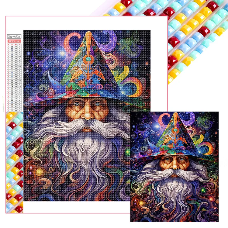 Wizard - Full Square Drill Diamond Painting - 40*50CM(Picture)