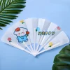 8PCS Summer Must Have Cartoon Portable Folding Fan Outdoor Cooling Student Kids Joyful Back to School Gift