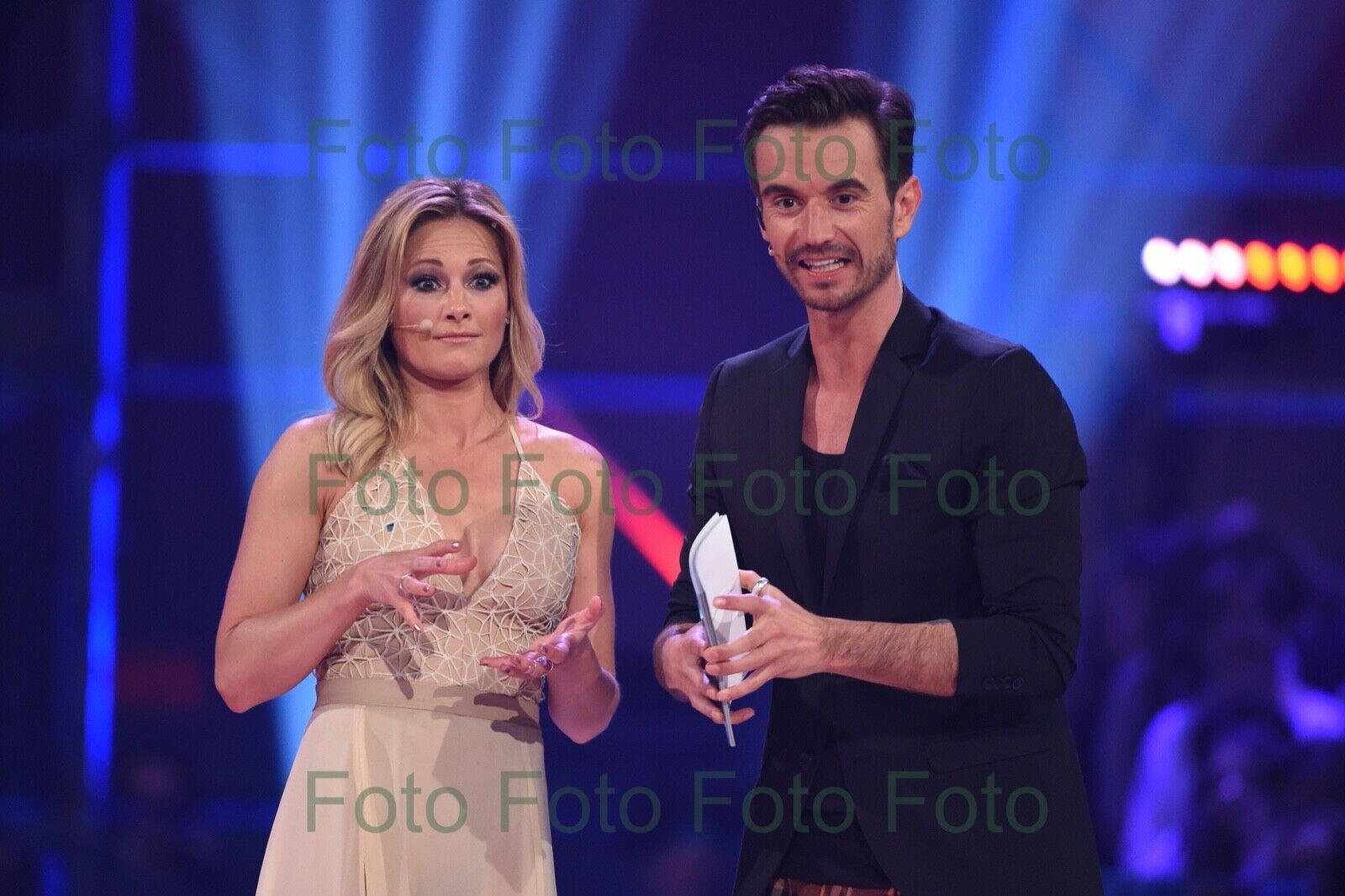 Helene Fischer - Florian Silbereisen Photo Poster painting 20 X 30 CM Without Autograph (Be-86