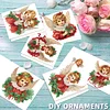 6PCS DIY Diamond Art Greeting Cards Christmas Angel Congratulations Cards & Gift