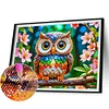 Diamond Painting-DIY Crystal Rhinestone Owl