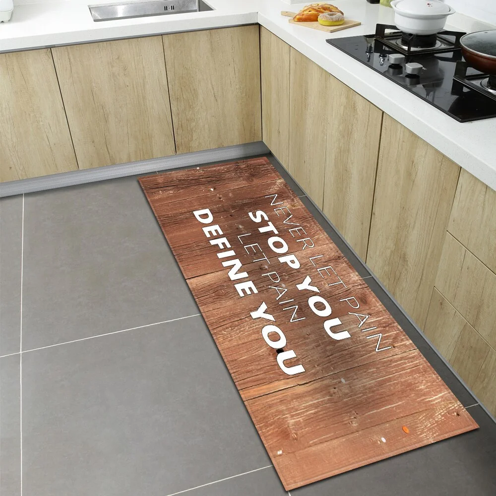 Nordic Kitchen Floor Mat Home Entrance Doormat Bedroom Living Room Decoration Long Carpet Hallway Balcony Bathroom Anti-Slip Rug
