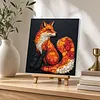 Framed Vulpes - DIY Button Art Painting Kit for Creativity DIY Pearl Dot Crafts for Gift Home Wall Decor 30*30CM