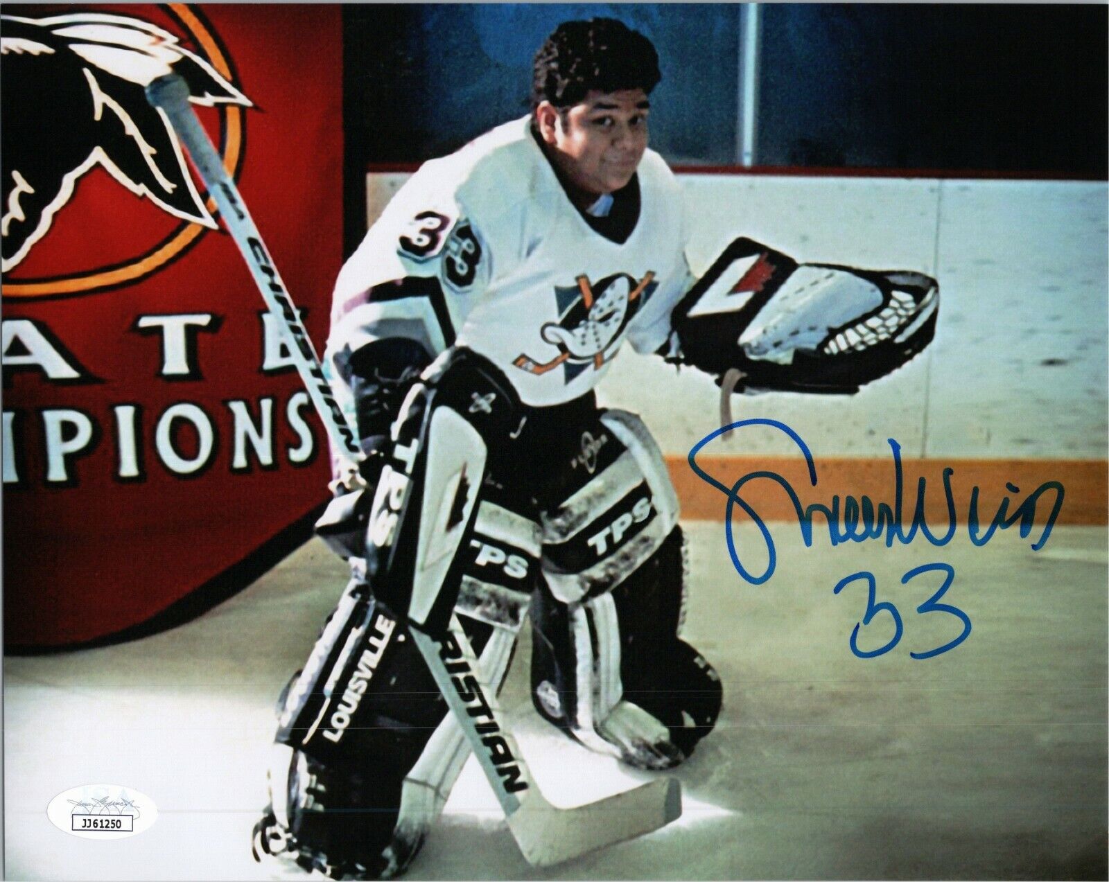 SHAUN WEISS Authentic Hand-Signed ~THE MIGHTY DUCKS GOLDBERG~ 8x10 Photo Poster painting JSA COA