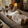 Plush Cat Envelope Sleeping Bag 68.9x31.5Inch Camping Sleeping Bags for Adults Camping Sleepovers & Home Lounging