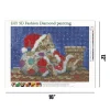 Christmas Cat  | Full Round Diamond Painting Kits