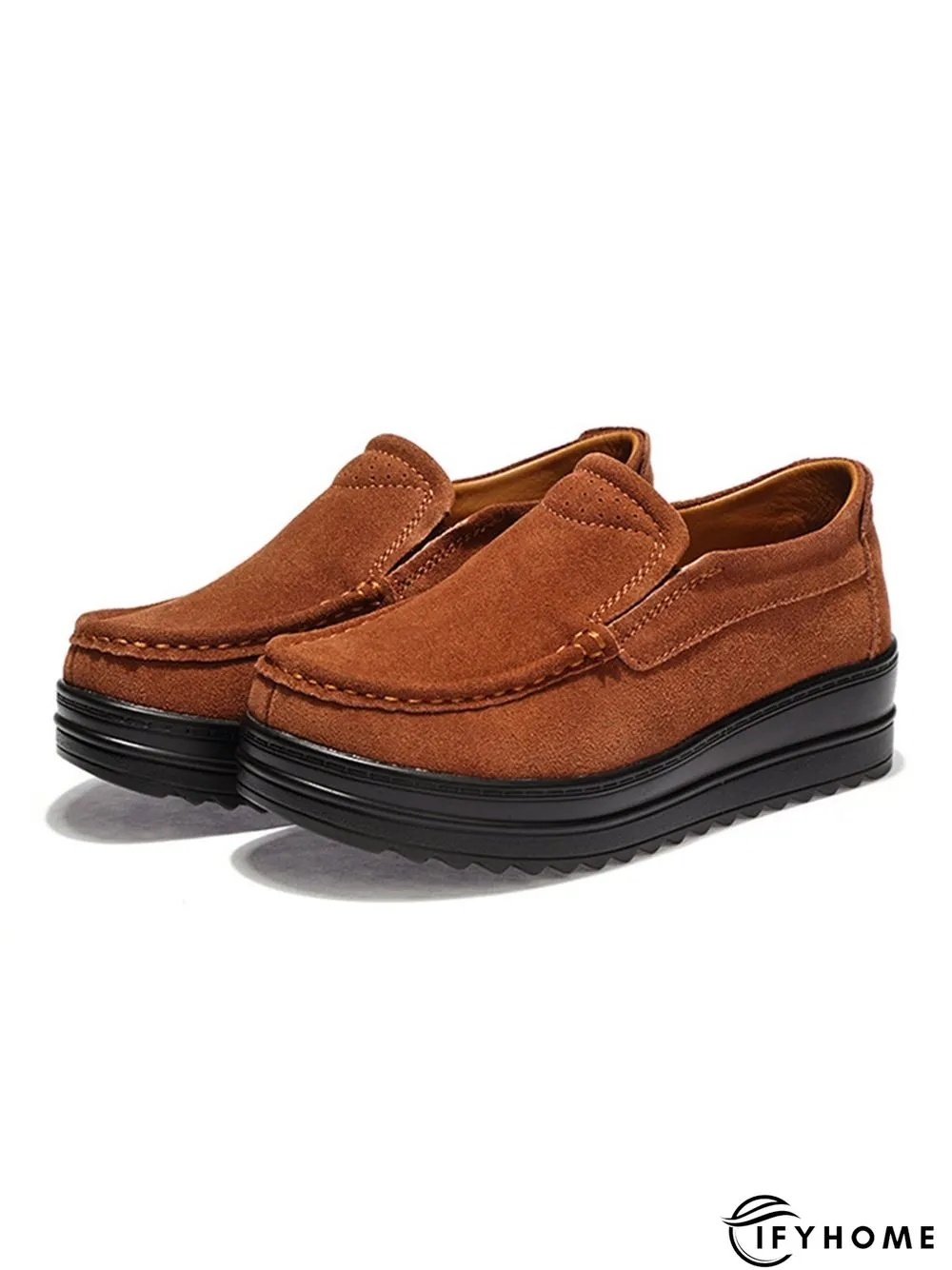 Casual Suede Non-slip Platform Shoes | IFYHOME