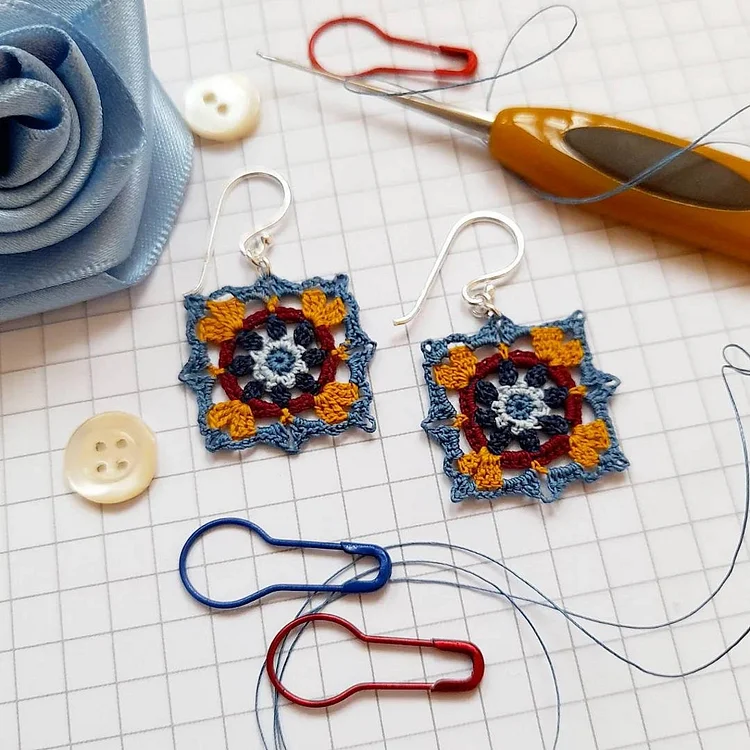 DIY Granny Square Earrings Kit