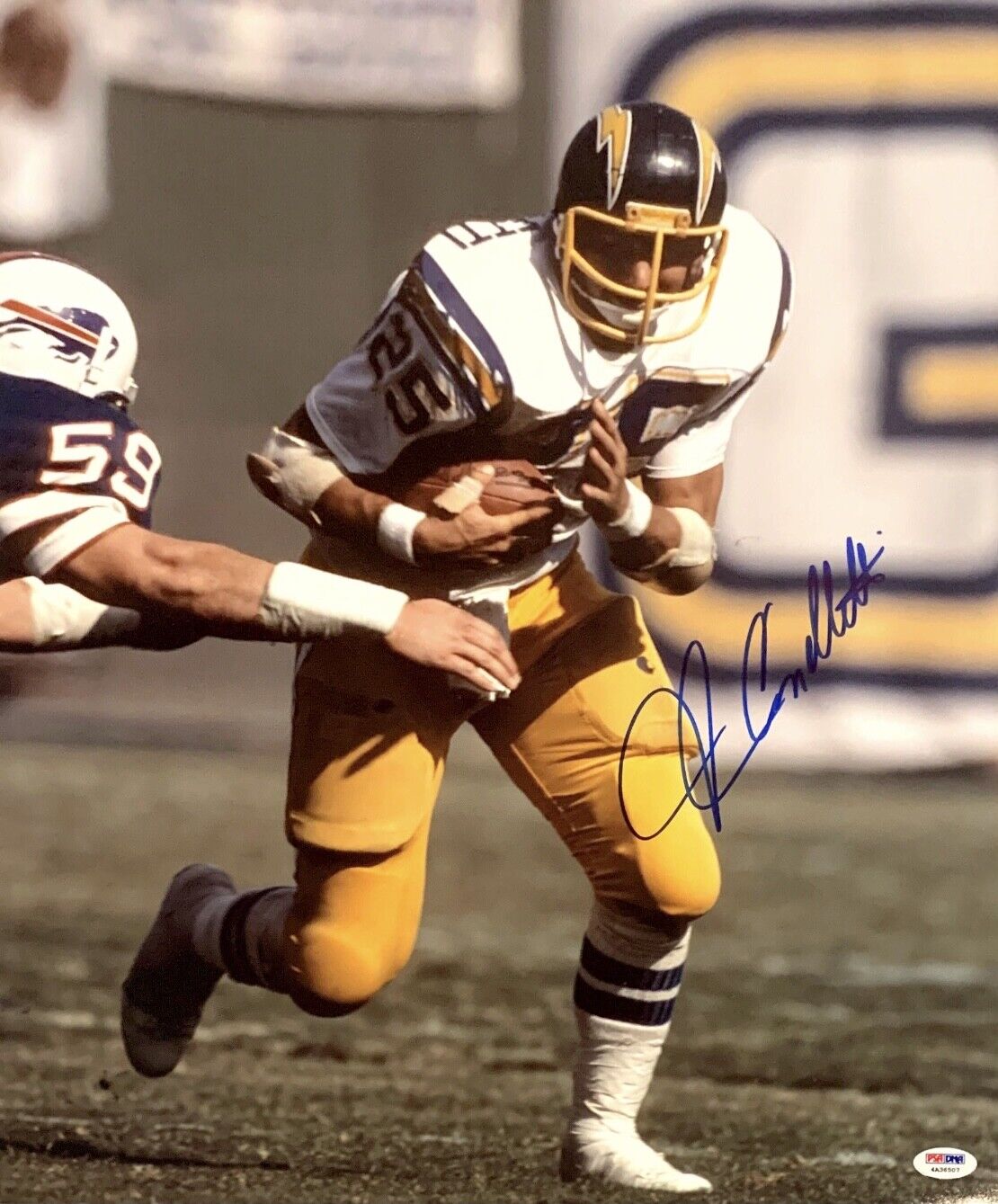 John Cappelletti Signed San Diego Chargers 16x20 Photo Poster painting PSA 4A36507