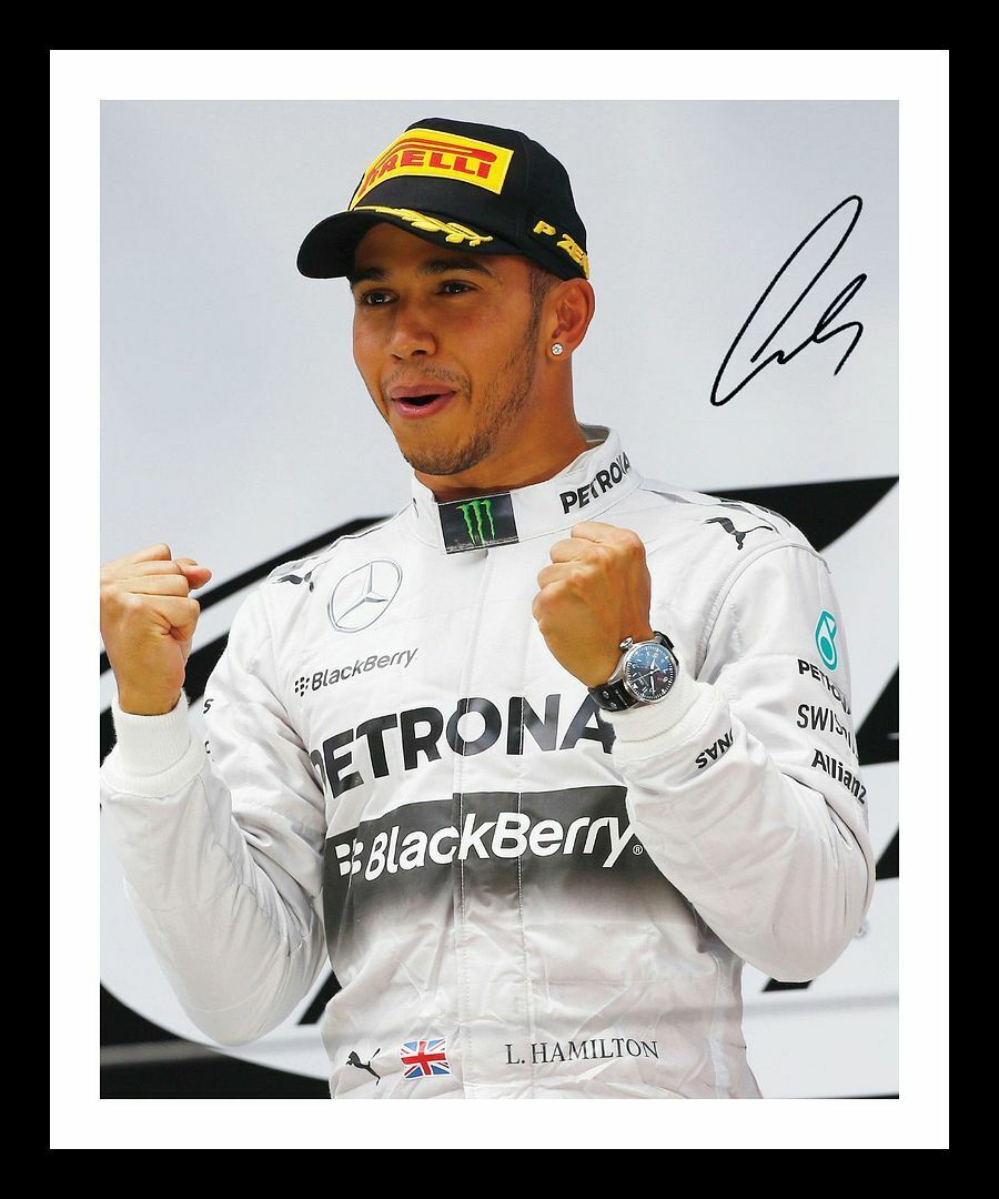 Lewis Hamilton Autograph Signed & Framed Photo Poster painting